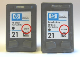 The part number of the cartridge