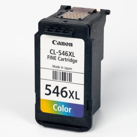 Auf dem Bild sehen Sie den ArtikelCL-546XL von Canon. Dieses Tintenpatrone Modell eignet sich für die Wiederaufbereitung und wird daher zum Recycling angekauft.