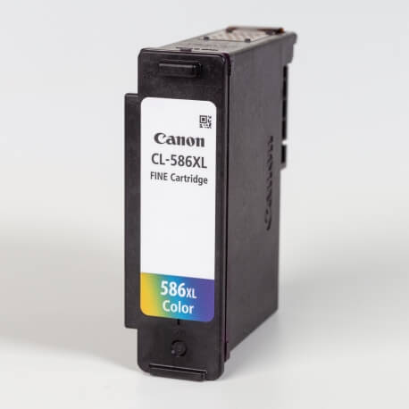 Auf dem Bild sehen Sie den ArtikelCL-586XL von Canon. Dieses Tintenpatrone Modell eignet sich für die Wiederaufbereitung und wird daher zum Recycling angekauft.