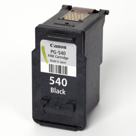 Auf dem Bild sehen Sie den ArtikelPG-540 von Canon. Dieses Tintenpatrone Modell eignet sich für die Wiederaufbereitung und wird daher zum Recycling angekauft.