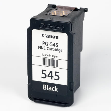 Auf dem Bild sehen Sie den ArtikelPG-545 von Canon. Dieses Tintenpatrone Modell eignet sich für die Wiederaufbereitung und wird daher zum Recycling angekauft.