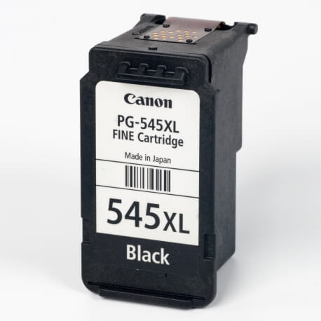 Auf dem Bild sehen Sie den ArtikelPG-545XL von Canon. Dieses Tintenpatrone Modell eignet sich für die Wiederaufbereitung und wird daher zum Recycling angekauft.