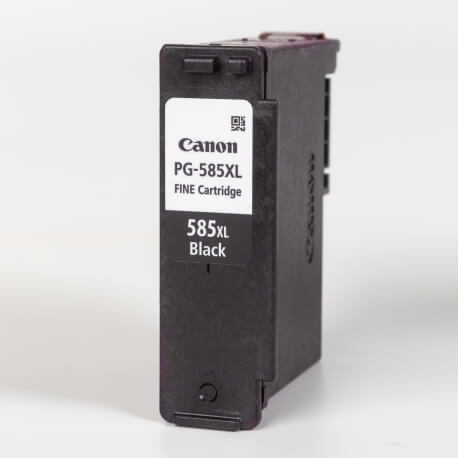 Auf dem Bild sehen Sie den ArtikelPG-585XL von Canon. Dieses Tintenpatrone Modell eignet sich für die Wiederaufbereitung und wird daher zum Recycling angekauft.