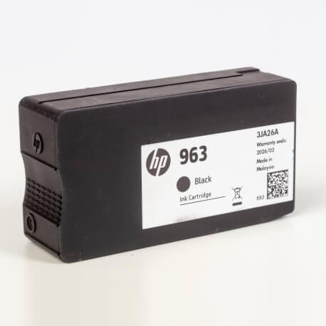 Auf dem Bild sehen Sie den Artikel3JA26AE von Hewlett-Packard. Dieses Tintenpatrone Modell eignet sich für die Wiederaufbereitung und wird daher zum Recycling angekauft.