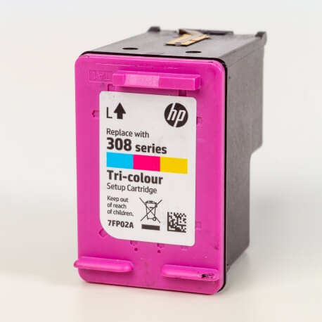 Auf dem Bild sehen Sie den Artikel7FP02AE Setup von Hewlett-Packard. Dieses Tintenpatrone Modell eignet sich für die Wiederaufbereitung und wird daher zum Recycling angekauft.