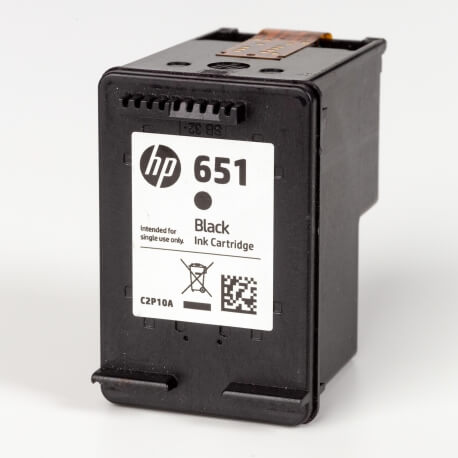 Auf dem Bild sehen Sie den ArtikelC2P10AE von Hewlett-Packard. Dieses Tintenpatrone Modell eignet sich für die Wiederaufbereitung und wird daher zum Recycling angekauft.