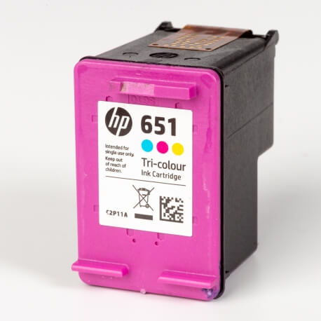 Auf dem Bild sehen Sie den ArtikelC2P11AE von Hewlett-Packard. Dieses Tintenpatrone Modell eignet sich für die Wiederaufbereitung und wird daher zum Recycling angekauft.
