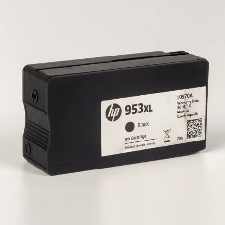 Auf dem Bild sehen Sie den ArtikelL0S70AE von Hewlett-Packard. Dieses Tintenpatrone Modell eignet sich für die Wiederaufbereitung und wird daher zum Recycling angekauft.