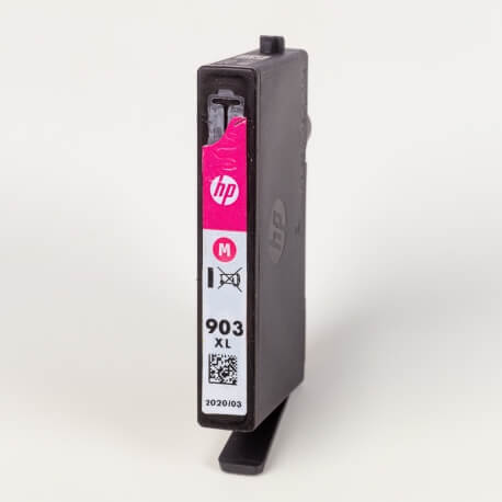 Auf dem Bild sehen Sie den ArtikelT6M03AE-11AE von Hewlett-Packard. Dieses Tintenpatrone Modell eignet sich für die Wiederaufbereitung und wird daher zum Recycling angekauft.