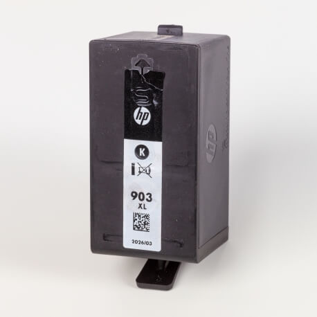 Auf dem Bild sehen Sie den ArtikelT6M15AE von Hewlett-Packard. Dieses Tintenpatrone Modell eignet sich für die Wiederaufbereitung und wird daher zum Recycling angekauft.