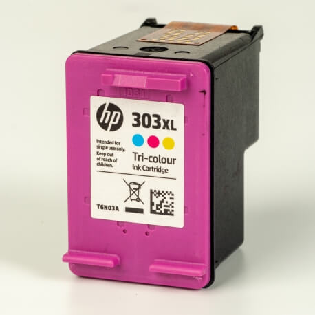 Auf dem Bild sehen Sie den ArtikelT6N03AE von Hewlett-Packard. Dieses Tintenpatrone Modell eignet sich für die Wiederaufbereitung und wird daher zum Recycling angekauft.