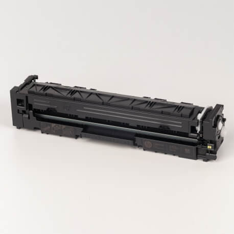 Auf dem Bild sehen Sie den ArtikelCF540A-43A von Hewlett-Packard. Dieses Toner Modell eignet sich für die Wiederaufbereitung und wird daher zum Recycling angekauft.