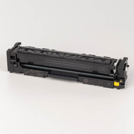 Auf dem Bild sehen Sie den ArtikelCF540X-43X von Hewlett-Packard. Dieses Toner Modell eignet sich für die Wiederaufbereitung und wird daher zum Recycling angekauft.