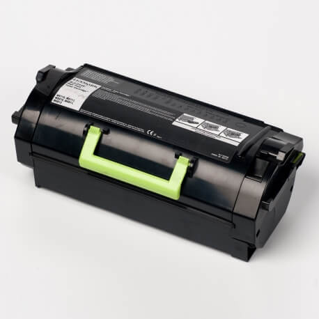 Auf dem Bild sehen Sie den Artikel52D2H00/0E von Lexmark. Dieses Toner Modell eignet sich für die Wiederaufbereitung und wird daher zum Recycling angekauft.