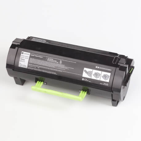 Auf dem Bild sehen Sie den Artikel60F2H00/0E von Lexmark. Dieses Toner Modell eignet sich für die Wiederaufbereitung und wird daher zum Recycling angekauft.