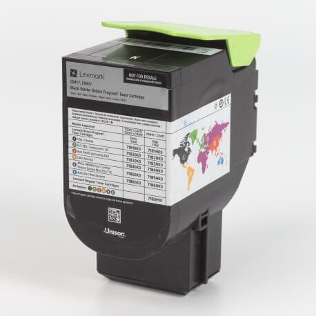 Auf dem Bild sehen Sie den Artikel71B20x0 von Lexmark. Dieses Toner Modell eignet sich für die Wiederaufbereitung und wird daher zum Recycling angekauft.