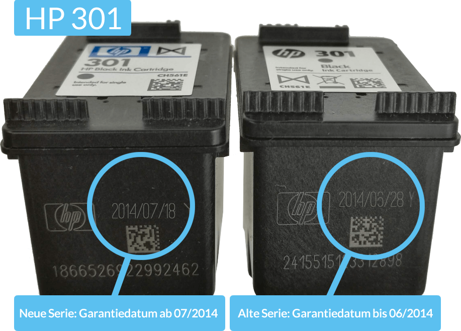 HP ink cartridges 301