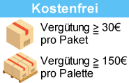 Ab einem (Netto) Ankaufswert von 30€ pro Paket bzw. 150€ pro Palette