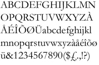 Schriftart Garamond - Der Held beim Tinte sparen!