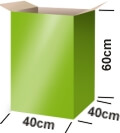 Leergutbox für circa 10-30 leere Tonerkartuschen oder 300 Tintenpatronen