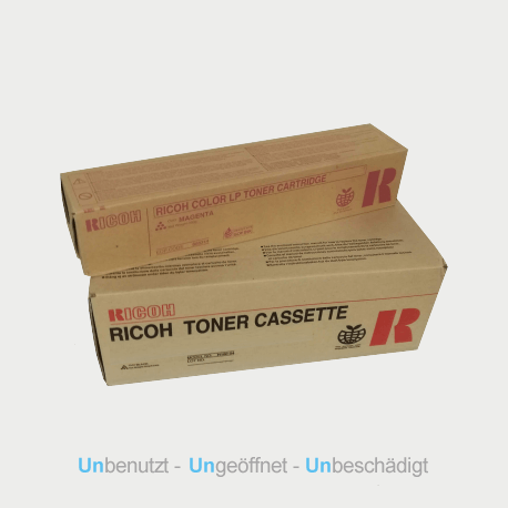 Auf dem Bild sehen Sie den Artikel402810 von Ricoh. Dieses Toner Modell eignet sich für die Wiederverwendung und wird daher angekauft.