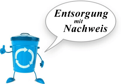 Sie erhalten zu jeder Einsendung einen geeigneten Nachweis für Ihre Unterlagen. Gemäß KrWG, ElektroG und GewAbfV.