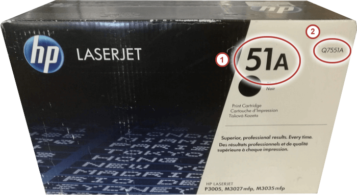 How to find the article number on your toner cartridge