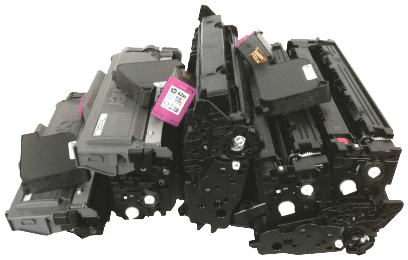 Dispose of old unsorted printer cartridges!